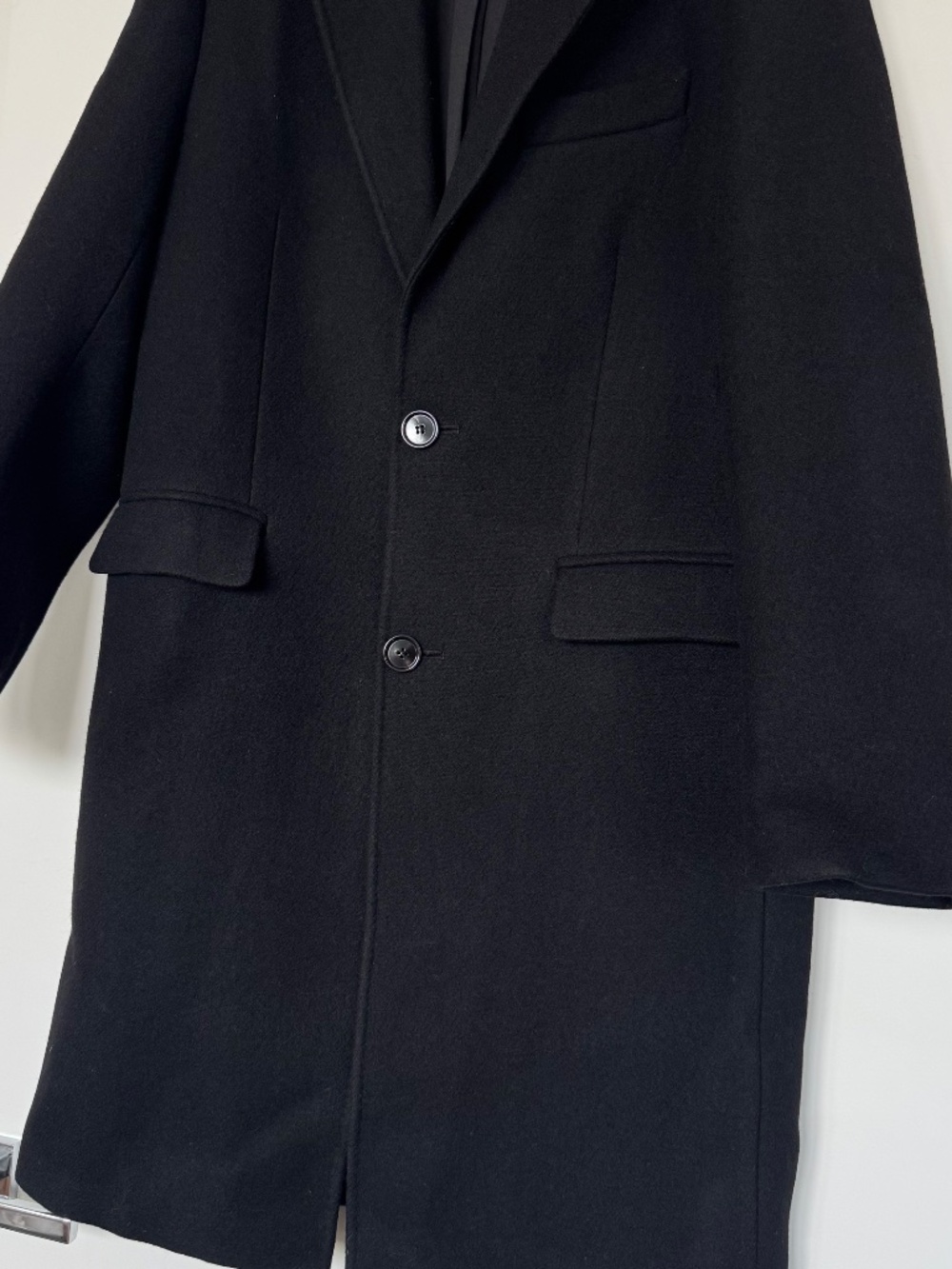 Ami single-breasted wool overcoat - Picture 4 of 7